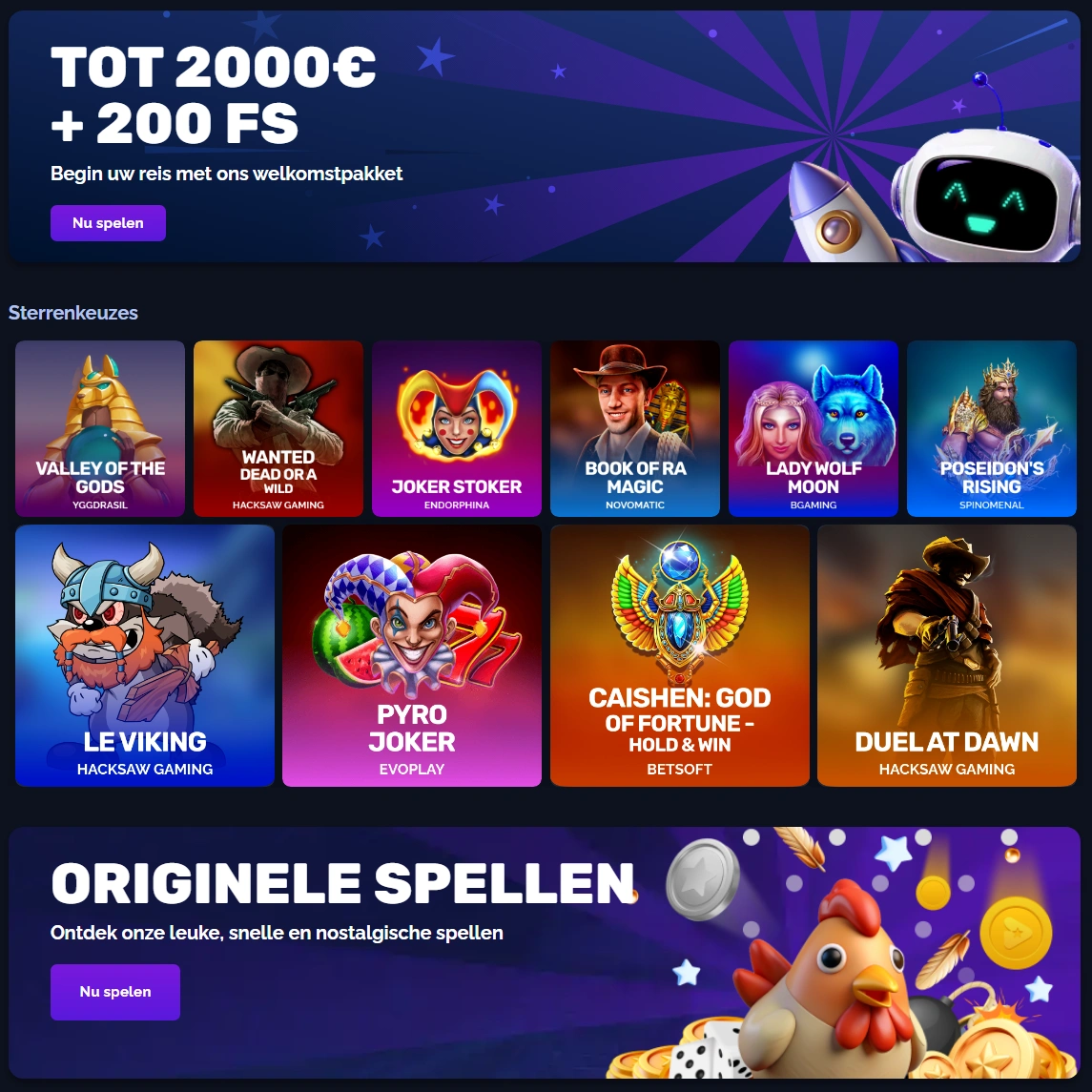 Is Starsplay24 aanbevolen?